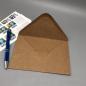Preview: Umschlag C6 Papier Grußkarten Kraftpapier offen